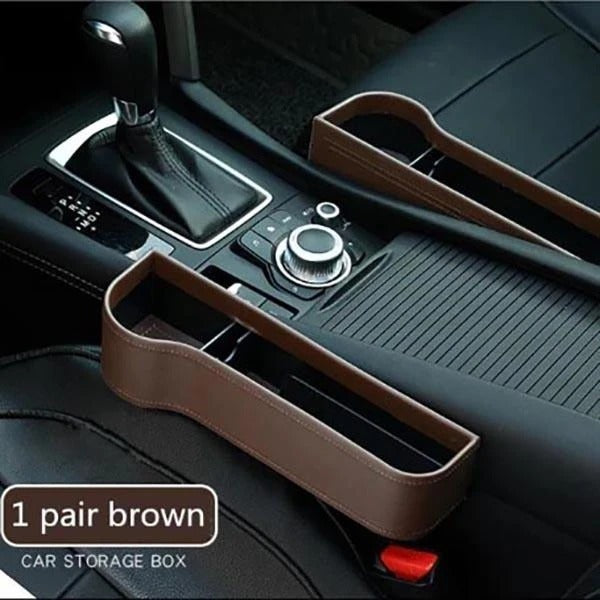 PU Leather Car Seat Gap Organizer – Prevent Drops & Add Extra Storage (1pc / 2pcs)
